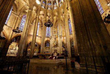 2018_03_Barcelona_katedrála sv. Kříže a sv. Eulálie_interiér_40