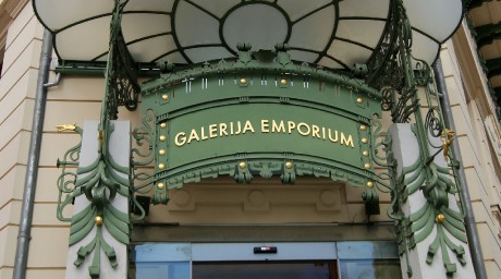 Lublaň - galerie Emporium -secesní motiv