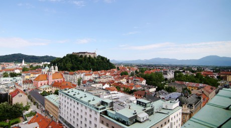 Lublaň - Nebotičnik - JV panorama