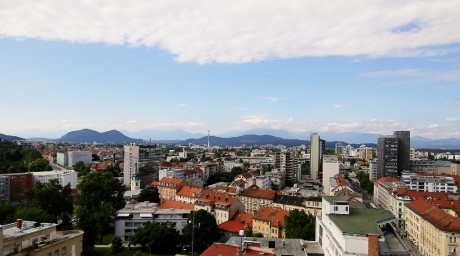 Lublaň - Nebotičnik - SZ panorama
