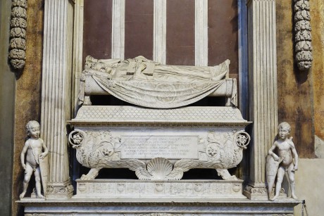 Florencie_bazilika Santa Croce_náhrobek Carlo Marsuppini