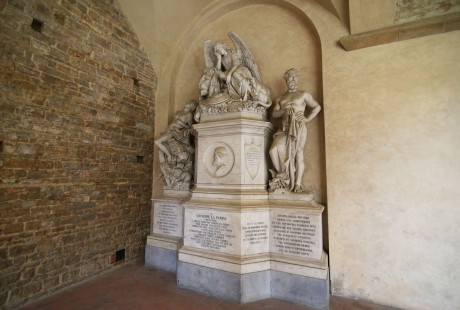 Florencie_bazilika Santa Croce_náhrobek Giuseppe La Farina