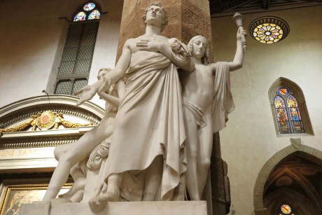 Florencie_bazilika Santa Croce_náhrobek Leon Battista Alberti