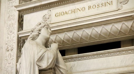 Florencie_bazilika Santa Croce_památník Gioacchino Rossini