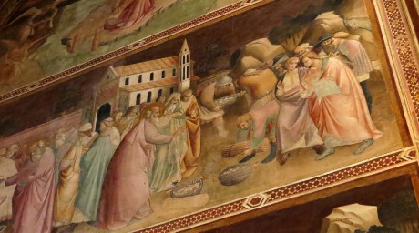 Florencie_bazilika Santa Croce_Příběhy Panny Marie_ fresky Taddeo Gaddiho v kapli Baroncelli_1328_38   (2)