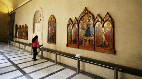 Florencie_bazilika Santa Croce_vpravo Korunovace P. Marie_Lorenzo di  Niccolo_1410