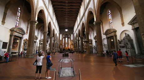 Florencie_Santa Croce_interiér (2)