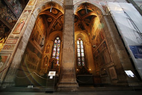 Florencie_Santa Croce_interiér_Cappella Bardi (2)