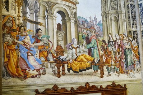 Florencie_Santa Maria Novella_interiér_Cappella di Filippo Strozzi_fresky Filippino Lippi_1500-02 (2)