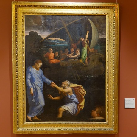 Dijon_Muzeum krásných umění_Giorgio Vasari_Svatý Petr kráčí po vodě_1545