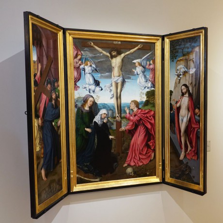 Dijon_Muzeum krásných umění_Goswin van der Weyden_1455-1538_Triptych Ukřižování