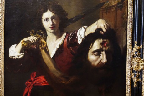 Dijon_Muzeum krásných umění_Nicolas Régnier_Triumfující Davit s hlavou Goliáše_1625