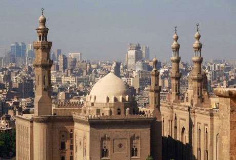 Káhira - mešita a madrasa sultána Hassana a  mešita al-Rif'ai (3)